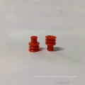 Rubber seal plugs strip door